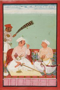Maharao Ratan Singh avec des courtisans, vers 1670