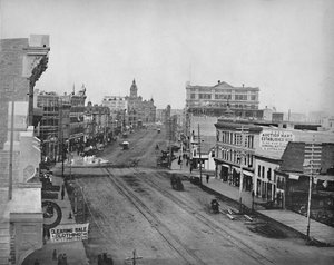 Rue principale, Winnipeg, Manitoba, vers 1897