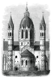 Cathédrale de Mayence, Rhin, Allemagne, 12e et 13e siècle, 1870 - Unbekannt