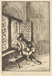 Homme assis près d