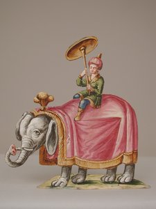 Homme sur éléphant, XVIIIe siècle