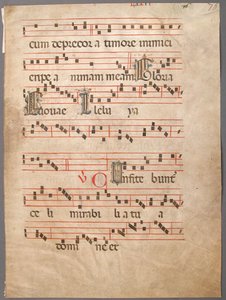 Feuille de manuscrit, d