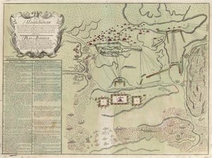 Carte de la bataille de Savuchny, 1739-1740