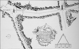 Carte de Bishopsgate, City de Londres, c1599 - Unbekannt