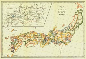 Carte du Japon en provinces à l