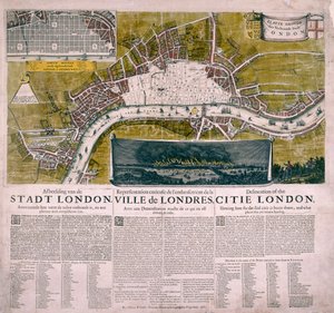 Carte de Londres, 1666