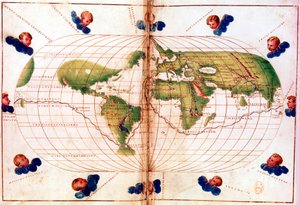 Carte du voyage autour du monde de Magellan, 1519-1521 - Unbekannt