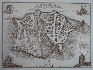 Carte de Poltava au début du 18ème siècle - Unbekannt