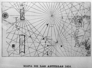 Carte des Antilles, 1414 1919