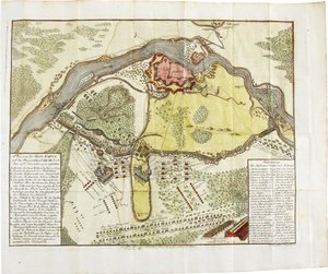 Carte de la bataille de Narva
