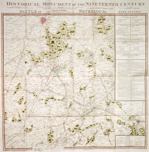 Carte de la campagne de Waterloo, 1815, Château de Walmer, Kent - Unbekannt