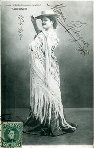 Maria Rodriguez, actrice espagnole, 1905
