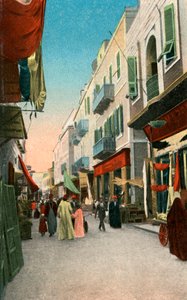 Rue du Marché, Suez, Égypte, 20e siècle