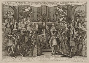 Mariage de Louis, Dauphin de France avec Marie Thérèse Raphaëlle, Infante d