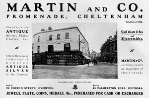 Martin et Co., Promenade, Cheltenham, 1909