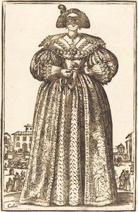 Femme noble masquée - Unbekannt