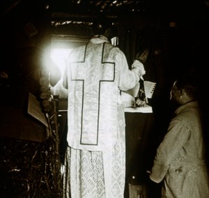 Messe dans les tranchées, vers 1914-1918