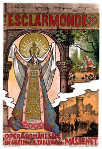 Massenet - Esclarmonde - Affiche, 1890