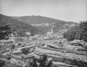 Mauch Chunk, Pennsylvanie, montrant le mont Pisgah, vers 1897 - Unbekannt