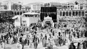 La grande mosquée de La Mecque, La Mecque, Arabie Saoudite, 1922