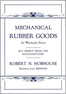 Publicité pour les produits en caoutchouc mécanique - Robert N. Hobhouse
