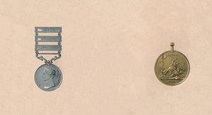 Médailles pour les batailles en Inde, vers 1911