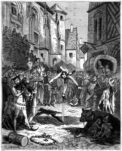 Acrobate médiéval et divertissement de rue, 1882-1884