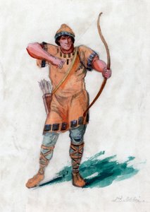 Homme médiéval avec un arc
