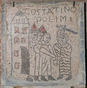 Mosaïque médiévale du sac de Constantinople, 5ème siècle - Unbekannt