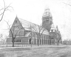 Memorial Hall, Cambridge, Massachusetts, USA, vers 1900