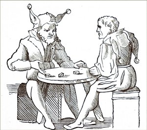 Hommes jouant aux dés