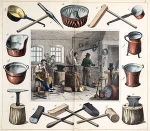 Métaux, cuivre Le chaudronnier