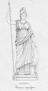 Minerva Minerve argolique, vers 1850