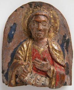 Miniature en relief du prophète hébreu Daniel avec rouleau, allemand, 1200-1225