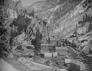 Camp minier, Nevada, vers 1897