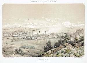 Exploitation minière, minerais métalliques mine de zinc à Angleur, Belgique