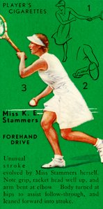 Miss K. E. Stammers - Coup droit, c1935