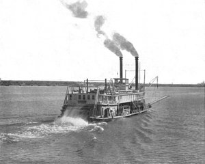 Bateau à aubes du Mississippi, USA, vers 1900 - Unbekannt