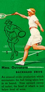 Mme. Outratova - Revers, vers 1935