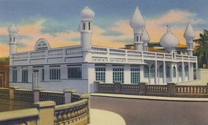 Mosquée musulmane, Port of Spain, Trinidad, B.W.I., vers 1940 - Unbekannt