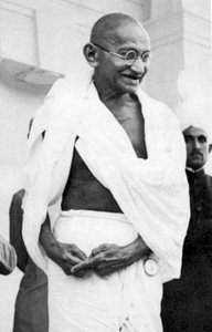 Mohondas Karamchand Gandhi 1869-1948, leader nationaliste indien