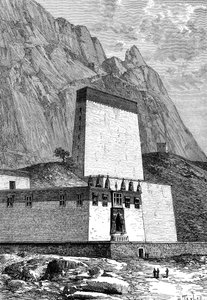 Monastère à Shigatze, Tibet, vers 1890 - Unbekannt