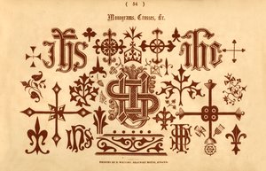 Monogrammes, croix, etc., 1862