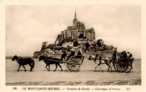 Mont-Saint-Michel, Normandie, France, début du 20e siècle