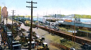 Port de Montréal, Montréal, Canada, vers 1900