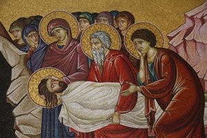 Mosaïque de la mort du Christ à l