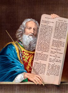 Moïse avec les Dix Commandements, milieu du 19e siècle - Unbekannt