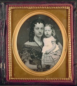 Mère et enfant, vers 1855