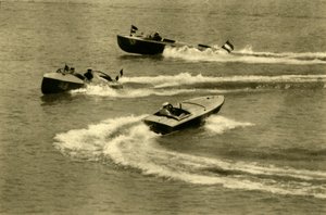 Course de hors-bord, Wörthersee, Carinthie, Autriche, vers 1935 - Unbekannt