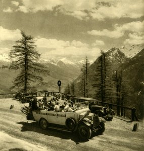 Vue de montagne à Schöneck sur la route alpine du Grossglockner, Autriche, vers 1935 - Unbekannt